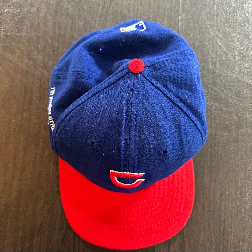 VTG Chicago Cubs New Era 1999 7th Inning Stretch Harry Caray Tribute Cap Sz M/L - Picture 3 of 9